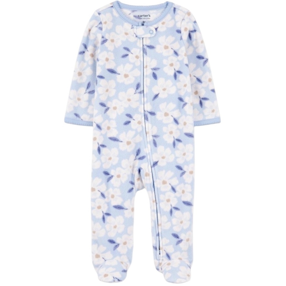 Carter’s Just One You Floral Fleece 2 Way Zip Sleeper